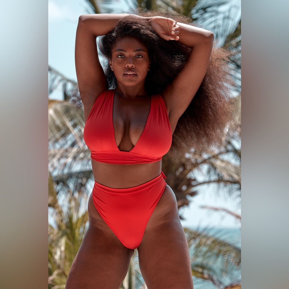 Monday Swimwear Bikini - Aruba Top and Riviera Bottom in Chili Pepper